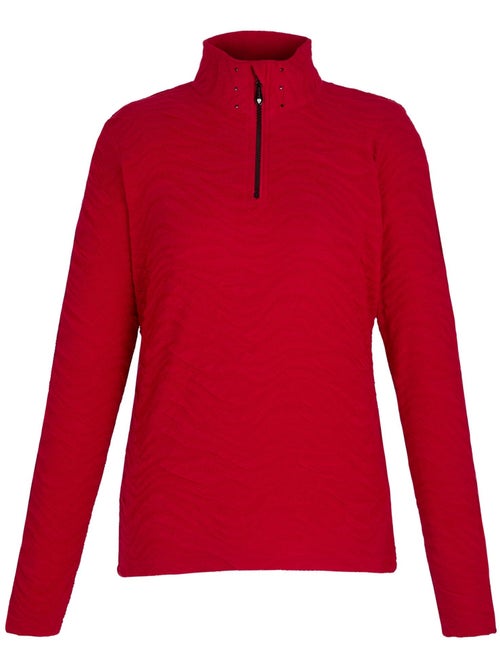 Haut de sport à col montant zippé motif/style texturé glamourize - dare 2b - Kiabi