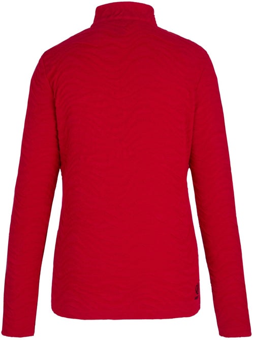 Haut de sport à col montant zippé motif/style texturé glamourize - dare 2b - Kiabi