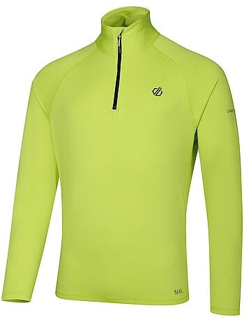 Haut de sport extensible et uni à col montant zippé fuse up - dare 2b