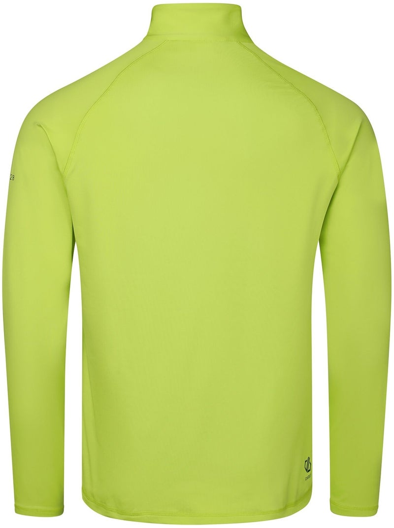 Haut de sport extensible et uni à col montant zippé fuse up - dare 2b Jaune fluo - Kiabi