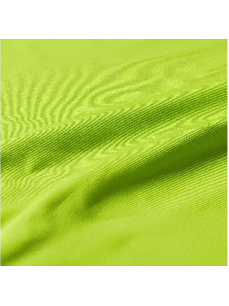 Haut de sport extensible et uni à col montant zippé fuse up - dare 2b Jaune fluo - Kiabi