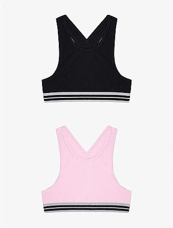 Haut de sport glitter 2 pièces fille penti