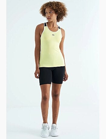 Haut de sport sans manches en maille tommy