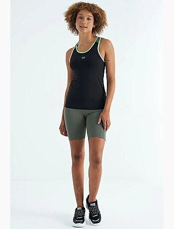 Haut de sport sans manches en maille tommy