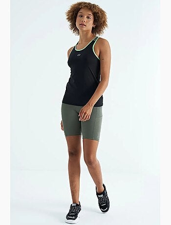 Haut de sport sans manches en maille tommy