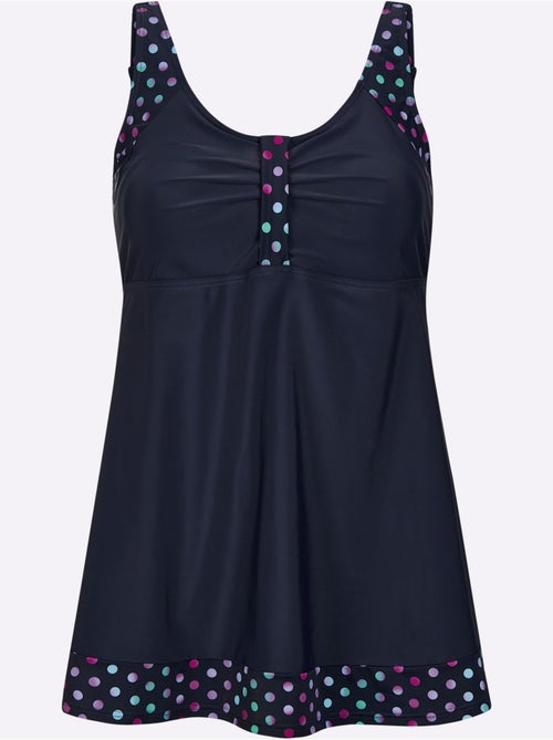 Haut de tankini avec encolure en V et bretelles réglables - Bonnet D - Witt - Kiabi Haut de tankini avec encolure en V et bretelles réglables - Bonnet D - Witt - Kiabi
