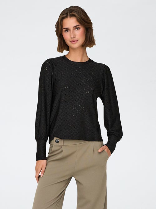 Haut détaillé ajouré uni 'JDY' - Kiabi