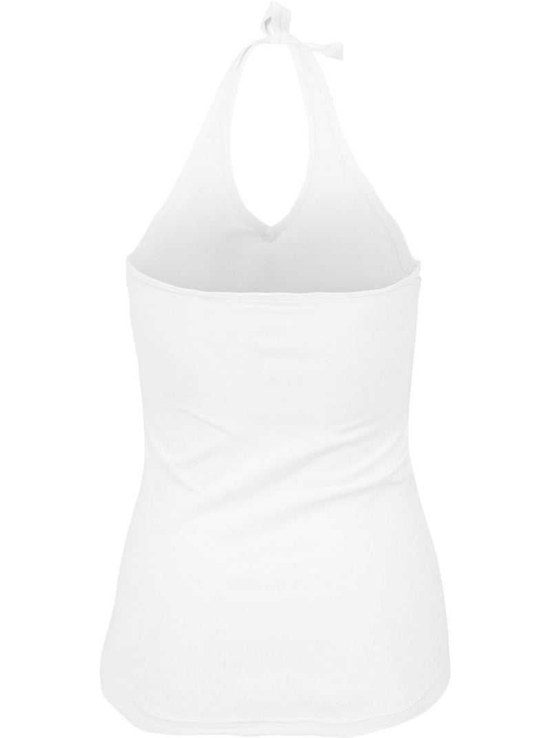 Haut dos nu neckholder - build your brand Blanc - Kiabi