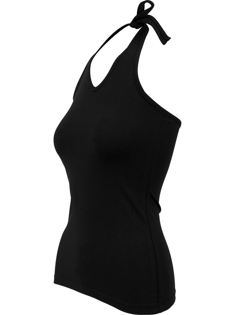 Haut dos nu neckholder - build your brand Noir - Kiabi