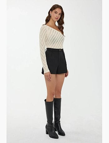 Haut en tricot à une manche hiccup