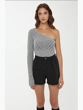 Haut en tricot à une manche hiccup