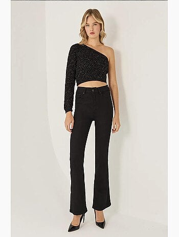 Haut en tricot à une manche hiccup
