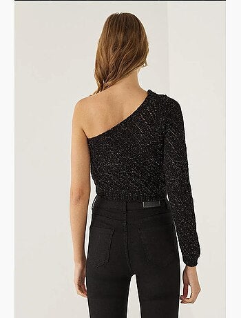 Haut en tricot à une manche hiccup