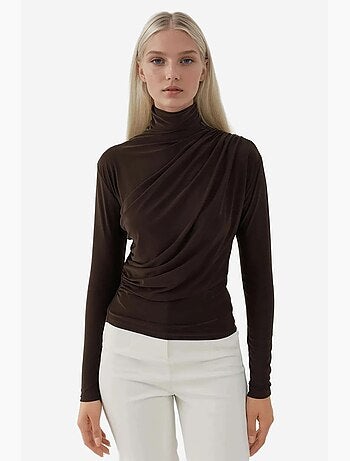 Haut en tricot élégant à manches longues hiccup