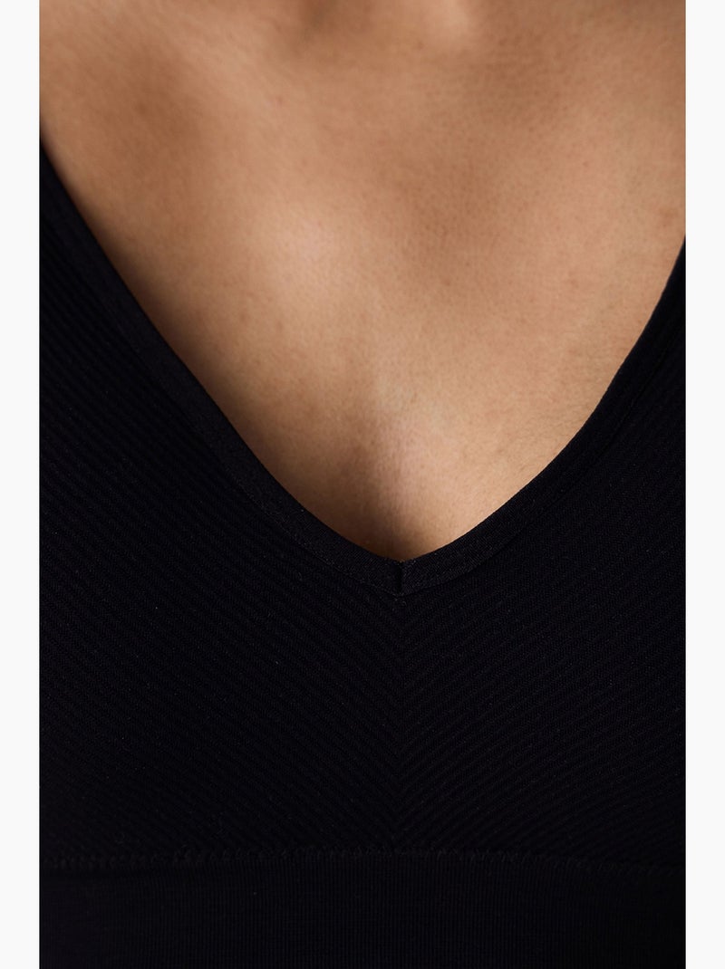Haut femme sans coutures penti Noir - Kiabi