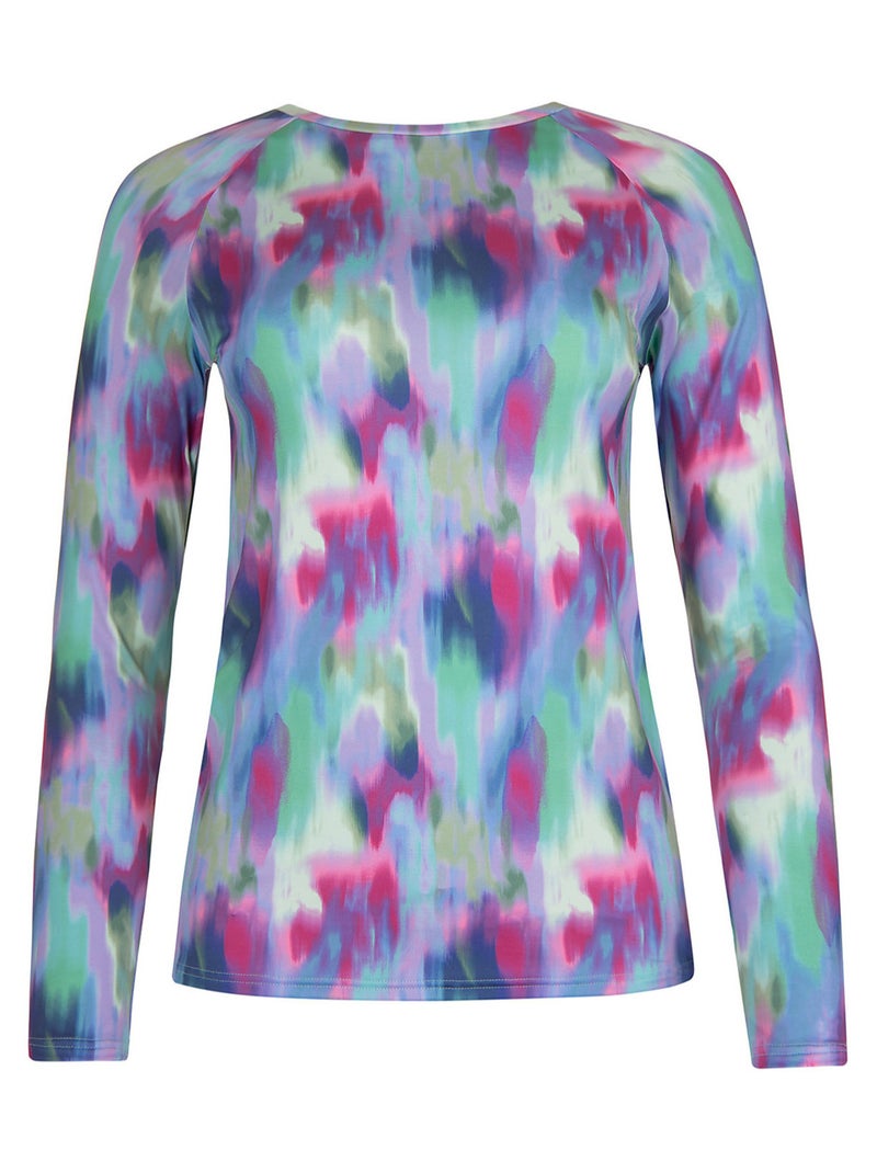 Haut maillot bain t-shirt de plage JERSEY Violet - Kiabi