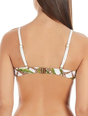 Haut maillot de bain armaturé Bambu blanc