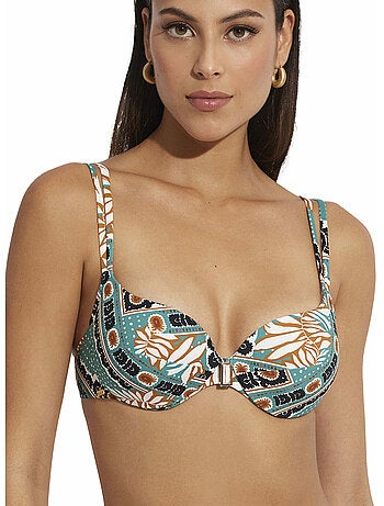 Haut maillot de bain armaturé préformé multipositions Bari