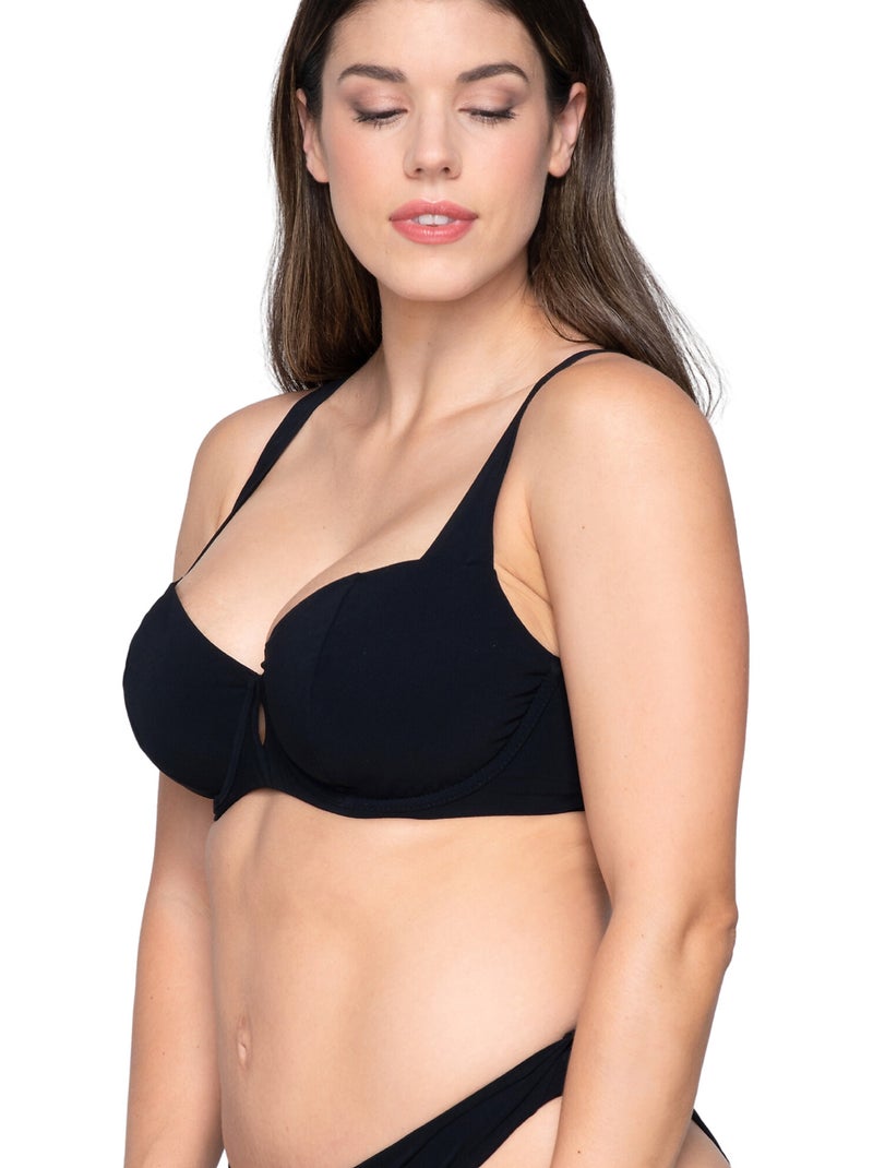 Haut maillot de bain balconnet non préformé BLUE SENSE Noir - Kiabi