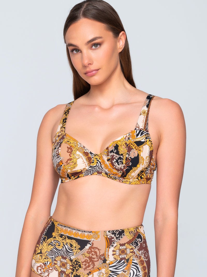 Haut maillot de bain balconnet non préformé TREASURE Multicolore - Kiabi