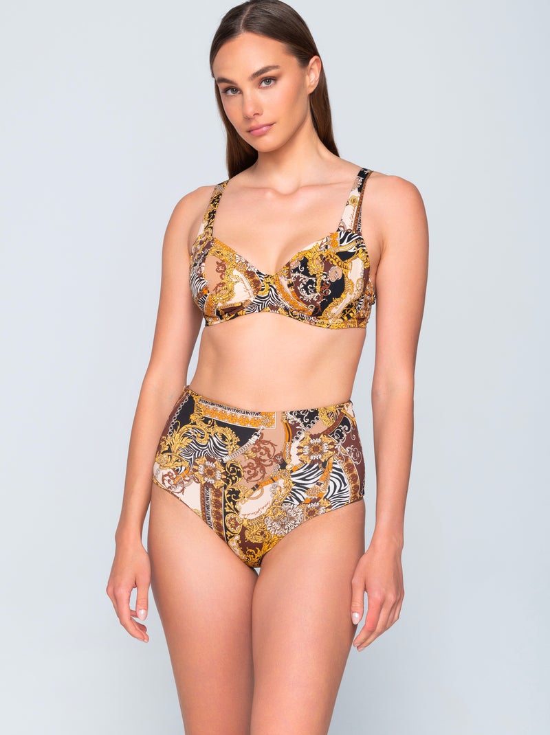 Haut maillot de bain balconnet non préformé TREASURE Multicolore - Kiabi
