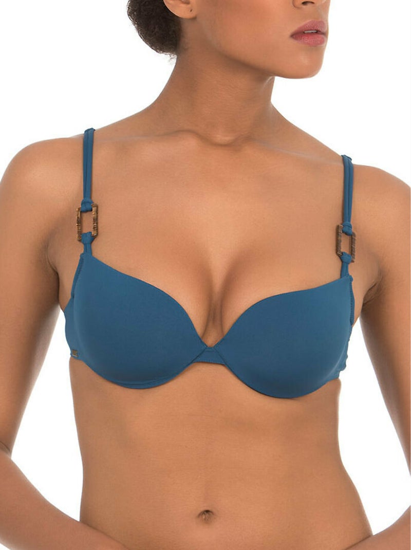 Haut maillot de bain balconnet Summer Paradise Bleu marine - Kiabi