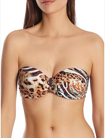 Haut maillot de bain bandeau Animal