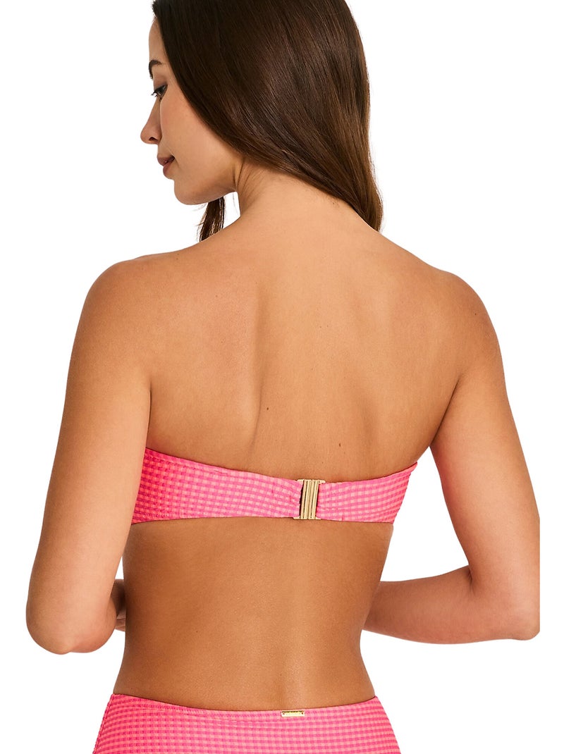 Haut maillot de bain bandeau BIKINI BAY Rose fushia - Kiabi