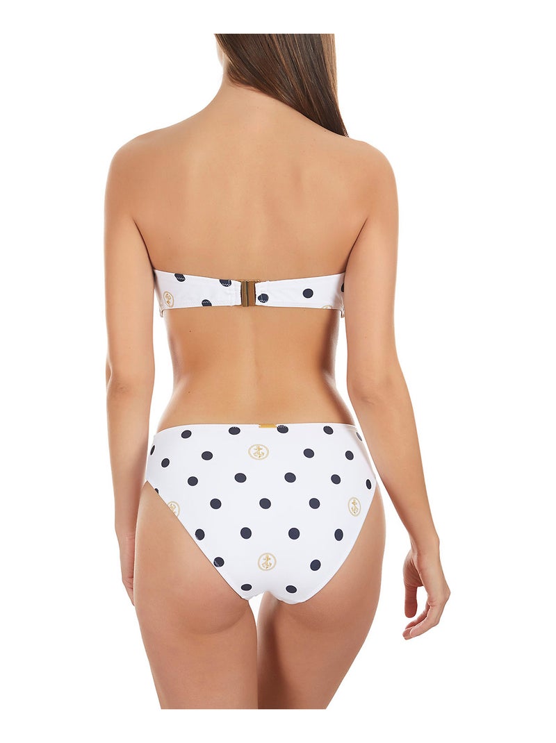 Haut maillot de bain bandeau Lunares Blanc - Kiabi