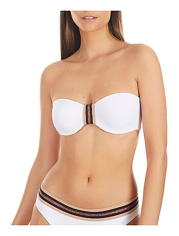 Haut maillot de bain bandeau Marinera Jacquard