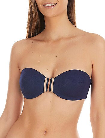 Haut maillot de bain bandeau Marinera Jacquard