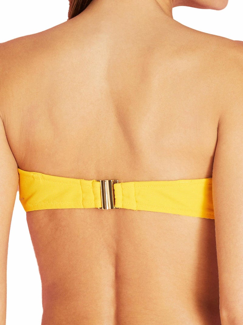 Haut maillot de bain bandeau Miami Jaune - Kiabi