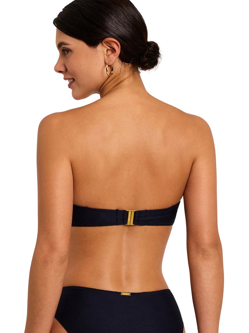 Haut maillot de bain bandeau NAUTILUS Bleu marine - Kiabi