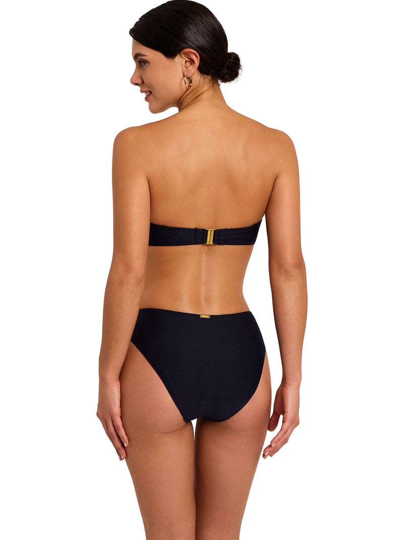 Haut maillot de bain bandeau NAUTILUS Bleu marine - Kiabi