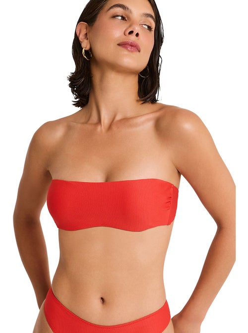 Haut maillot de bain bandeau non préformé SOLSTICE - Kiabi