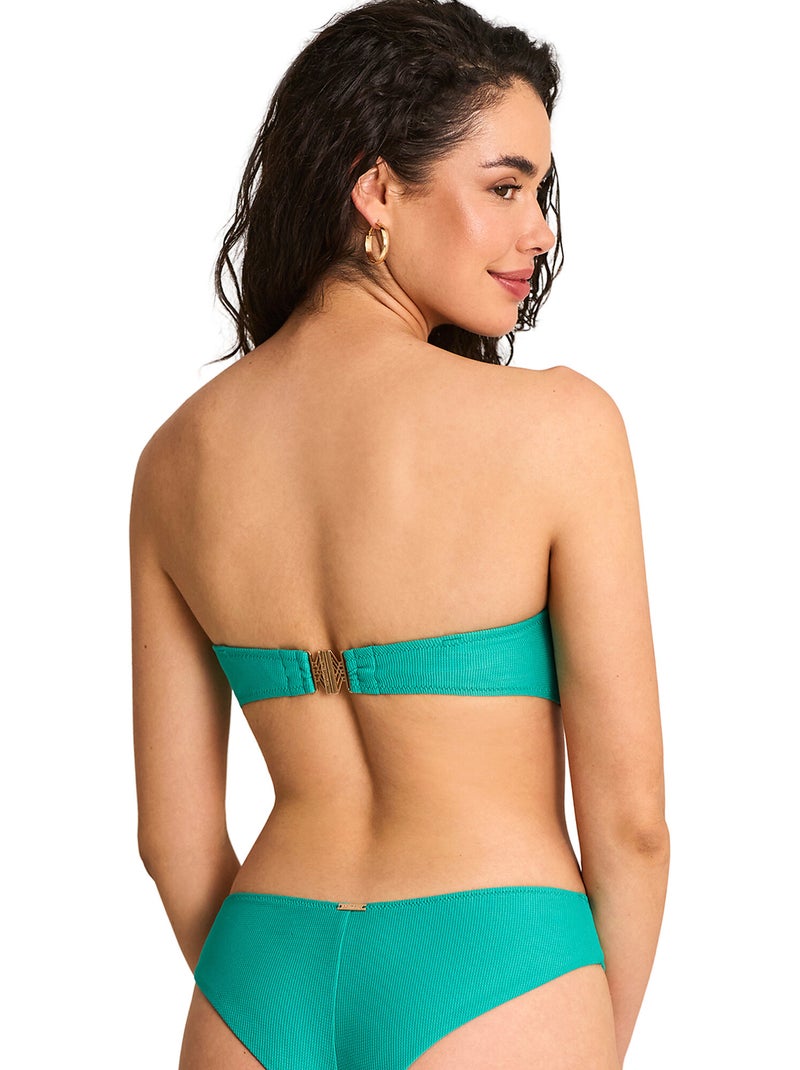 Haut maillot de bain bandeau non préformé SOLSTICE Vert - Kiabi
