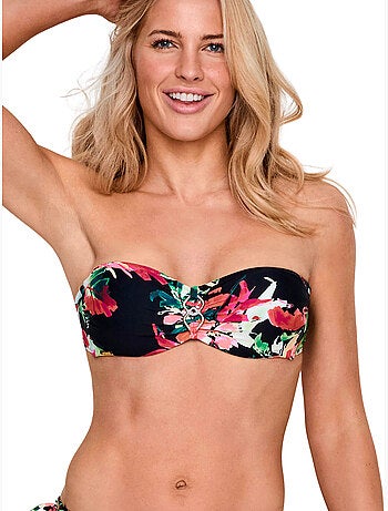 Haut maillot de bain bandeau non préformé TROPICO
