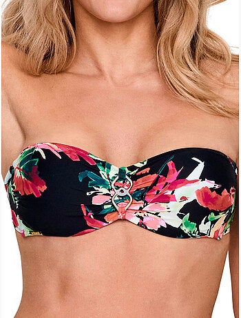 Haut maillot de bain bandeau non préformé TROPICO
