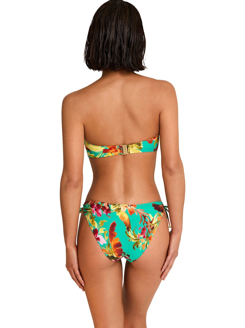 Haut maillot de bain bandeau non préformé TROPICO Vert - Kiabi