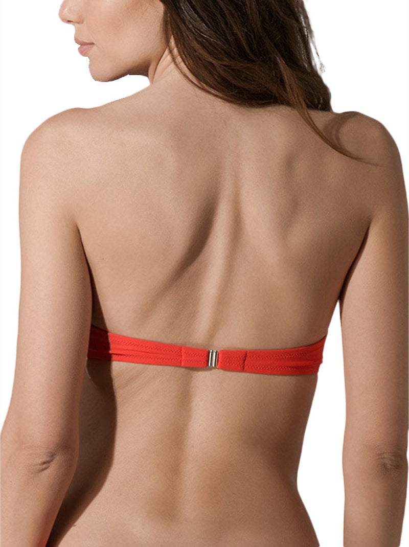 Haut maillot de bain bandeau Pixel Orange - Kiabi