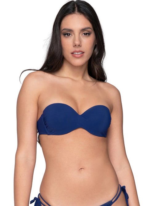 Haut maillot de bain bandeau préformé BLUE SENSE - Kiabi