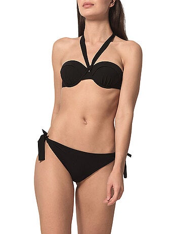Haut maillot de bain bandeau préformé Blue Sense noir
