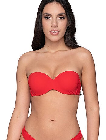 Haut maillot de bain bandeau préformé BLUE SENSE