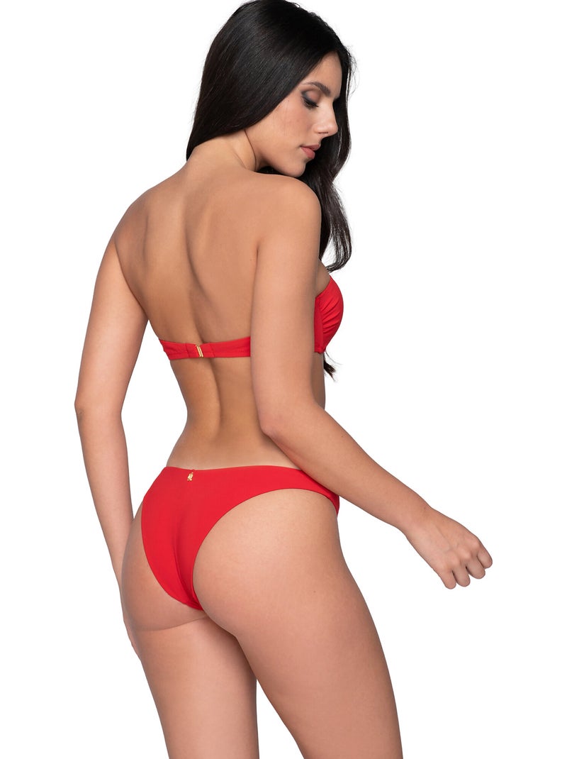 Haut maillot de bain bandeau préformé BLUE SENSE Rouge - Kiabi