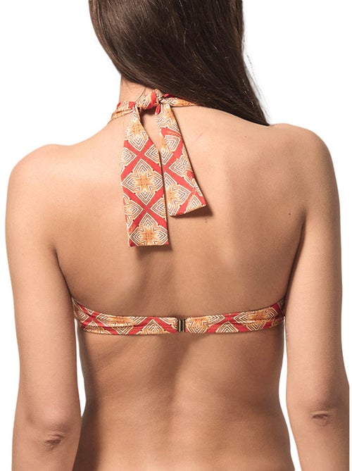 Haut maillot de bain bandeau préformé Broadway rouge - Kiabi Haut maillot de bain bandeau préformé Broadway rouge - Kiabi