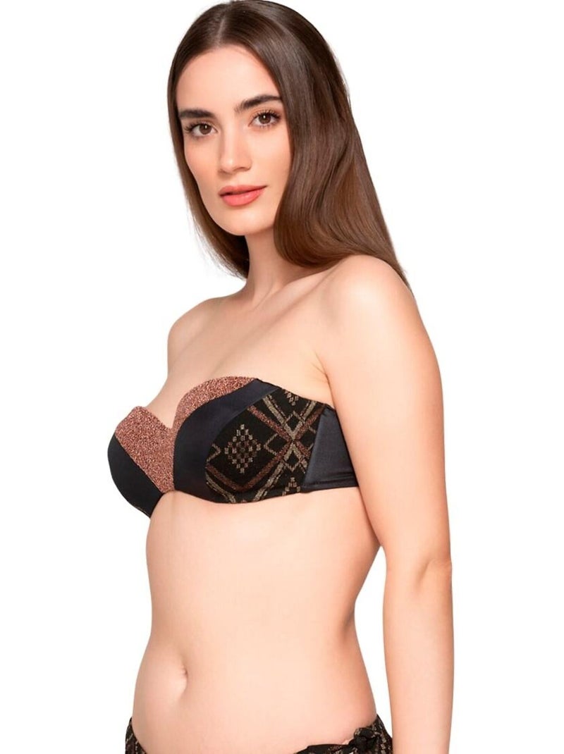 Haut maillot de bain bandeau préformé MANHATTAN Multicolore - Kiabi