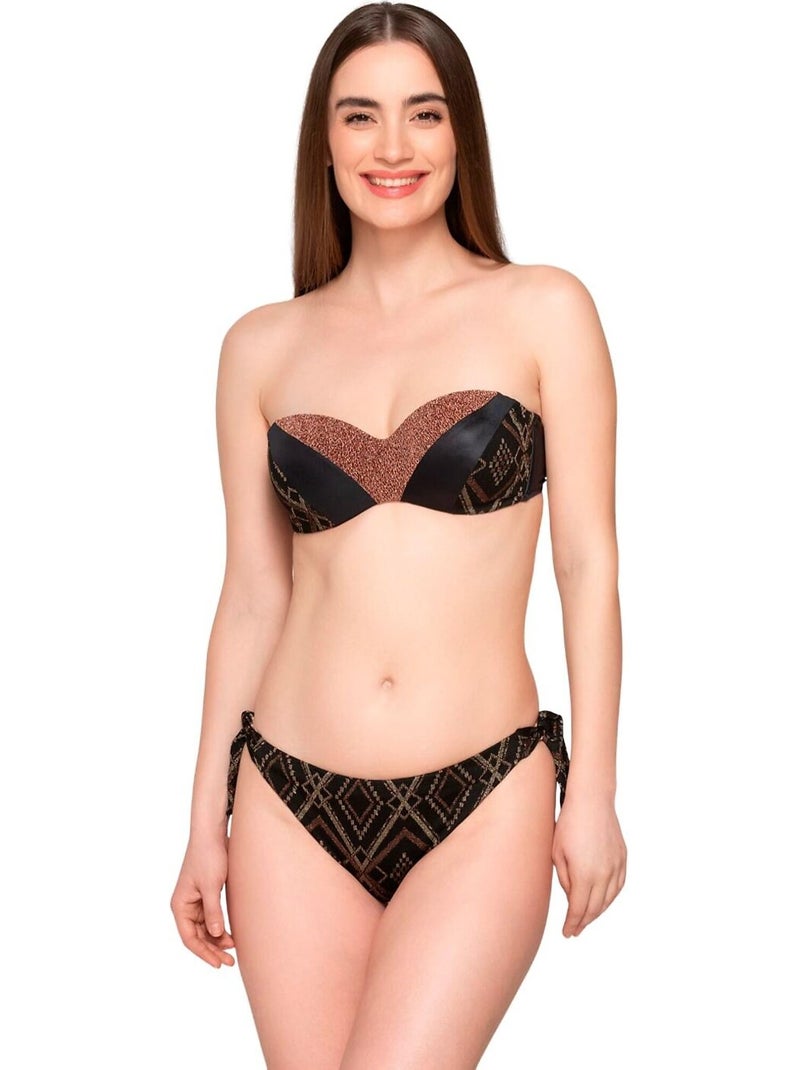 Haut maillot de bain bandeau préformé MANHATTAN Multicolore - Kiabi