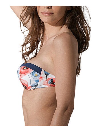 Haut maillot de bain bandeau préformé Poppy