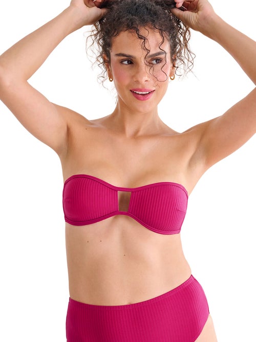 Haut maillot de bain bandeau préformé sans armatures FLORIDA - Kiabi