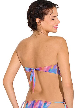 Haut maillot de bain bandeau préformé sans armatures JERSEY